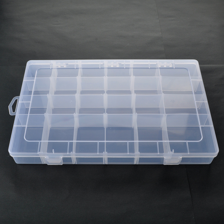 24 Grid Plastic Organizer Box 34.5x21.5x4.5cm