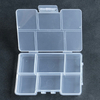 6 Grids Plastic Organizer Box 11.1x7.5x1.7cm