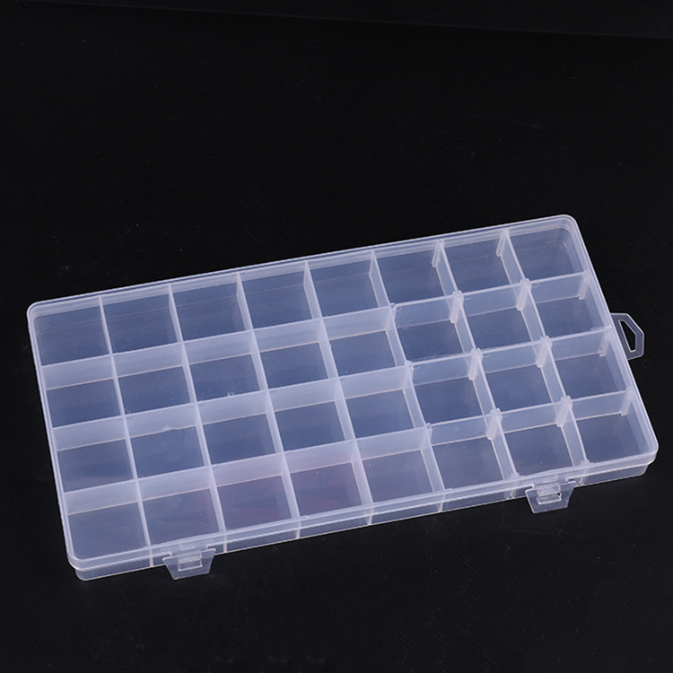 32 Grids Plastic Organizer Box 25.7x13.2x2.2cm (Partially Adjustable)