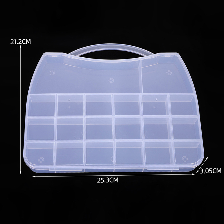 20 Grid Plastic Organizer Box 25.3x21.2x3.05cm