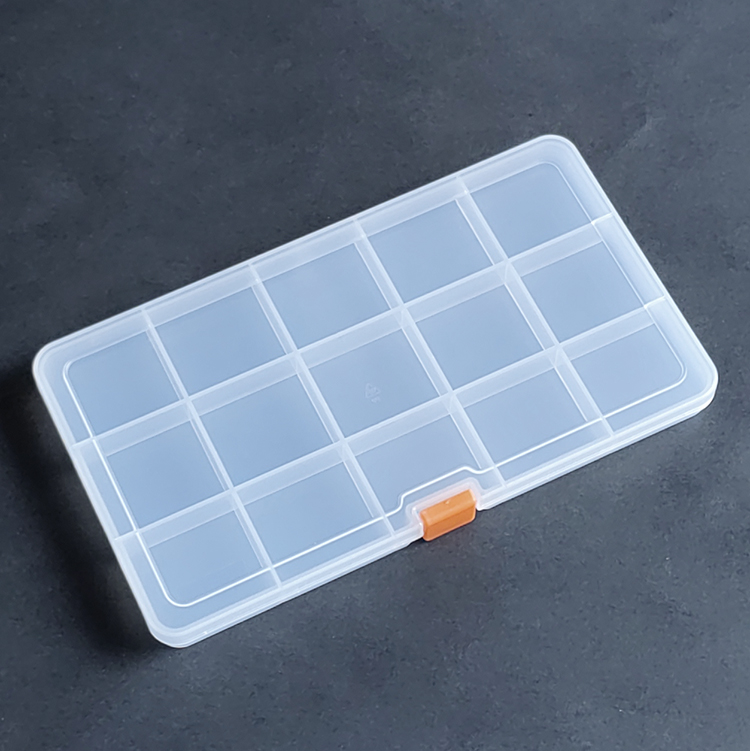15 Grids Plastic Organizer Box 20.1x11.1x1.8cm