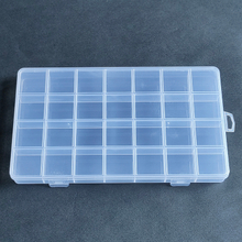 28 Grid Plastic Organizer Box 22.4x13.3x2.1cm