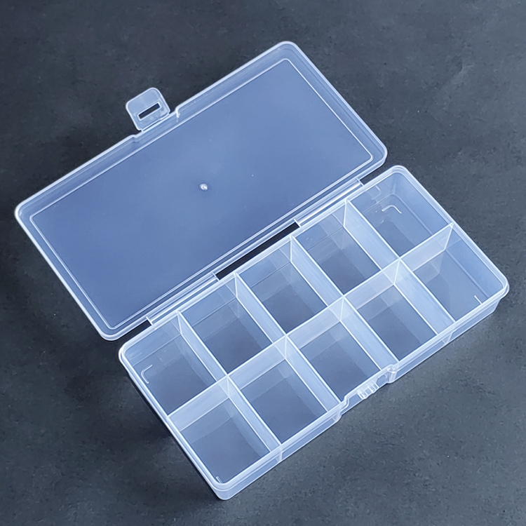 10 Grids Plastic Organizer Box 17.5x8.7x3cm