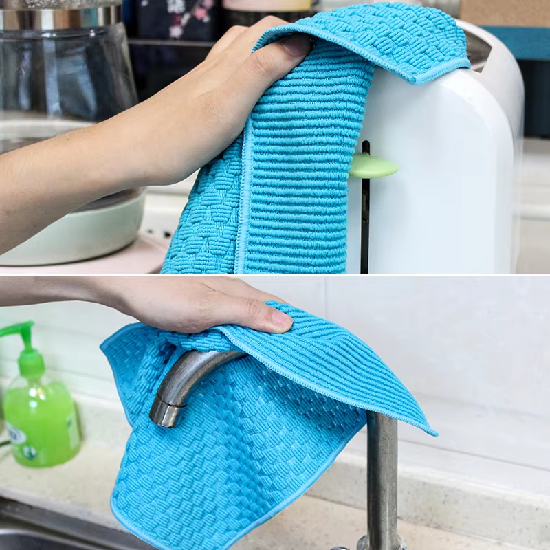 Microfiber glass drying towel kitchen cleaning cloth (5) Mikrofaser-Glastrockentuch, Küchenreinigungstuch (5)