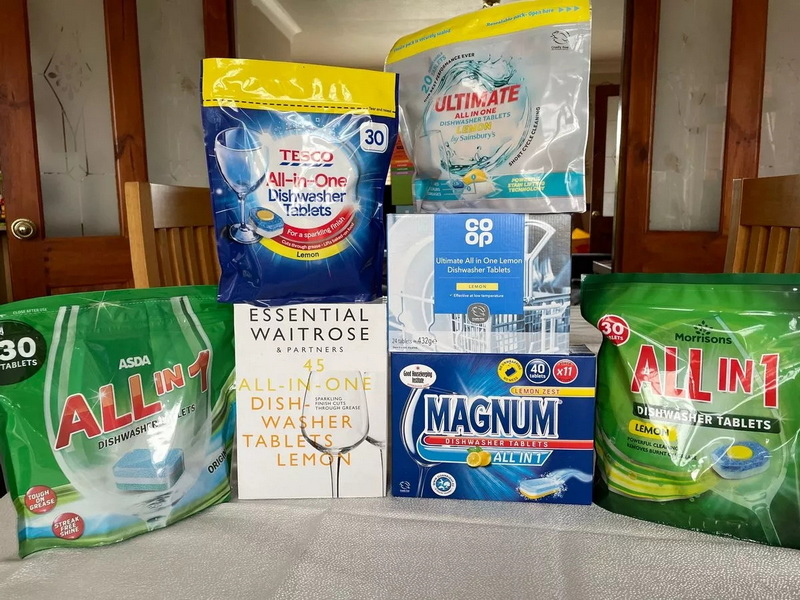 Aldi Vs Name Brand Dishwasher Pods Aldi vs nafn vörumerki uppþvottavélarbeygjur