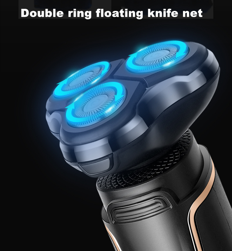 USB Rechargeable Waterproof Men Electric Shaver New Design Cordless Hair Nose Trimmer 3 in 1 Multi-function Grooming Kit
