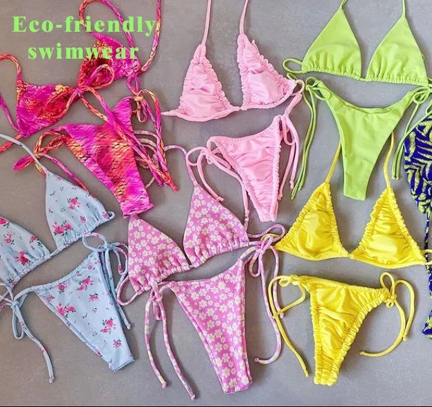 new luxury swimwear for women-2024 factory wholesale high quality custom printing bikini high waist mini micro bikini nous vestits de bany de luxe per a dones-2024 de fàbrica a l'engròs d'alta qualitat d'impressió personalitzada de bikini de cintura alta mini micro bikini