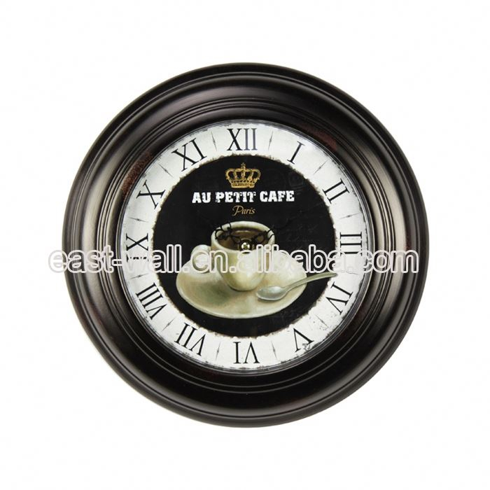 Personalized Vintage Style Metal Pendulum Kids Wall Clock