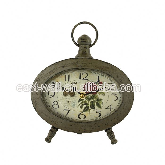 Price Cutting Custom Color Antique Iron Antique Funny Table Alarm Clock