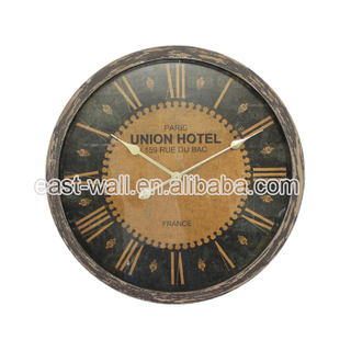 Cheap Price New Coming Customize Vintage Wood Stainless Wall Clock