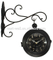 Antique Black Double Sided Classic Stylish Wall Clocks