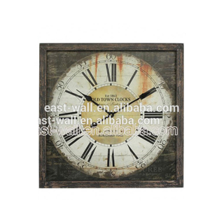 Hot Quality Oem Production Craft Art Vintage Wood Wall Sticker Clock