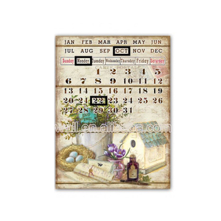 Nice Design Craft Art Calendar Tin Plaques Metal Craft Machine Bend And Twist