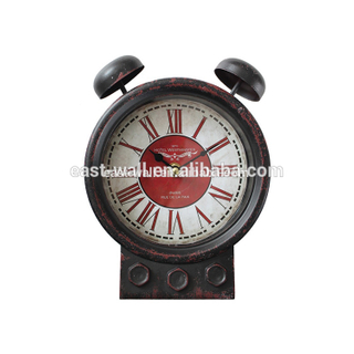 Antique mushroom shape iron desk watch desk clock table clock