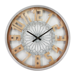 Make Your Own Clock Modern Galvanized Big Wall Clock with MDF