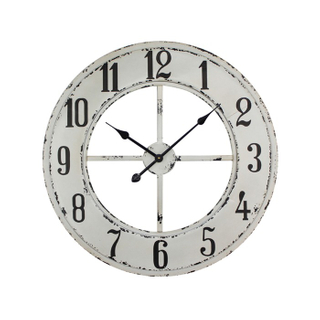 Rustic Metal Wall Clock Vintage Circular Big Wall Clocks Big Size