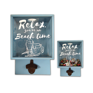 Multi-function Customized Beer Cap Storage Box With Bottle Opener
