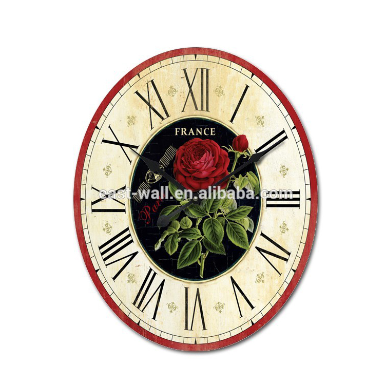 Unique Designs Mdf Decorative Roman Numerals Wall Clock Fancy Design
