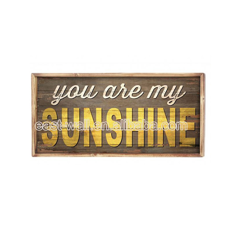 New Design High Quality Look Good Practical Home Decorative Letter Sign Printing Wooden Plaque