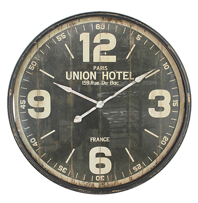 Living room decoration promotional vintage iron wall clock