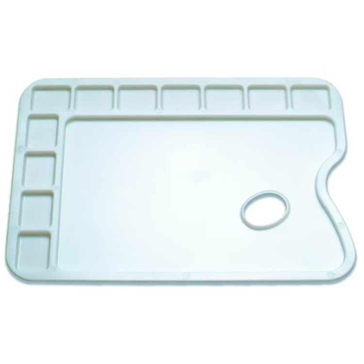 11 Well Rectangular Plastic Palette 34x24cm