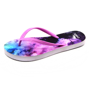 Starry Sky Pattern Hot Sale Mujer PE Playa Flip Flop Zapatillas AH-8P003 -Ories
