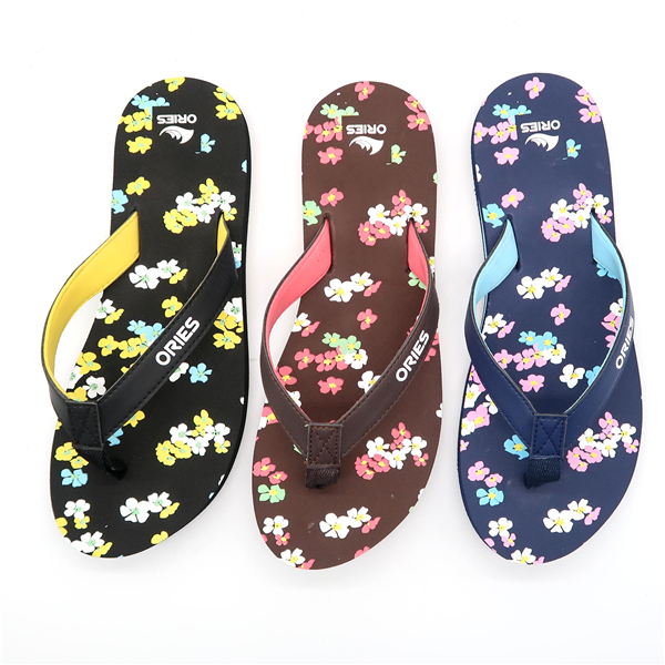 Aficionado al estampado floral Especial EVA Mujeres cómodas al aire libre y chanclas de playa AH-8E036 -Ories