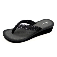 À la mode Style Impression Semelle Femmes Femmes Extérieure Épaisse Bas EVA Tongs AH-8E064-Ories