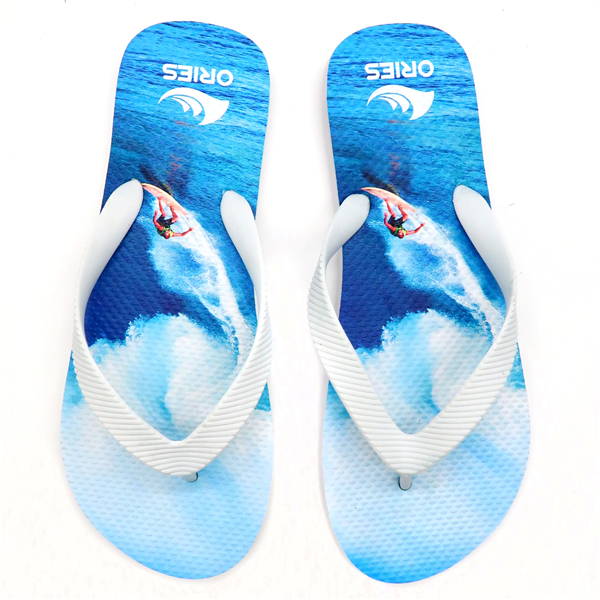 Chanclas patrón personalizado de surf verano playa hombres chanclas AH-8P040 -Ories