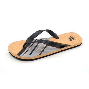 Playa de encargo colorido durable marrón Hawaii nuevo estilo tropical zapatillas flipper flops sandalias