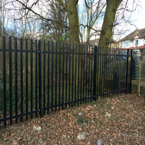 Pvc Coated Steel Palisade Fencing Pre Hot Dipped Galvanized Tube Material Pvc Coated Steel Palisade Fencing Pre Hot Dipped Galvanized Tube Material