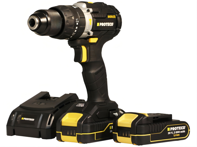 CORDLESS IMPACT DRILL 2-13MM 20V, 2 BATTERIES