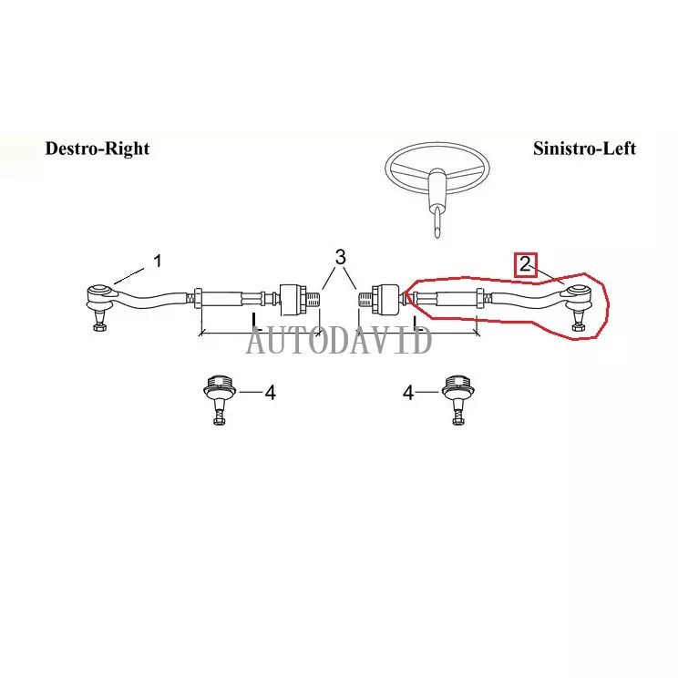 نهاية قضيب التعادل لبيجو يسار 305 405، سيتروين C3، DS3 OEM: 381748 381721 381726 SE8129 HS50-503-006