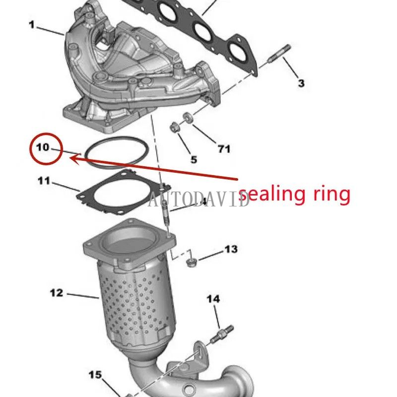 دعم تركيب شماعات العادم لبيجو 307 308 Cc 807 Expert OEM: 170933 9654735780 HS01-013-035