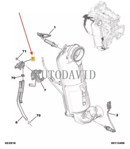 عمود الحدبات موقف المرحلة الاستشعار لبيجو 308 3008 5008 ، سيتروين DS7 1.6T OEM: 9812047080 RYL01041880 HS02-027-023