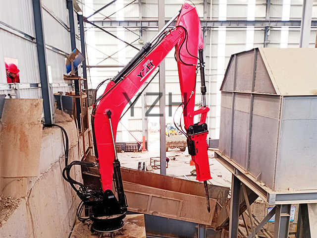 Intelligent Static Rockbreaker System | YZH Electric-Powered Booms for Mining Intelligente Statiese Rockbreaker System | YZH elektriese-aangedrewe booms vir mynbou