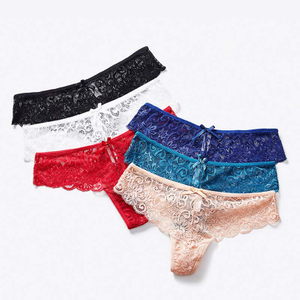 Manufactory Hot sale Unique Design Ladies Sexy Fashion Lace Brief And Women Underwear hollow briefs