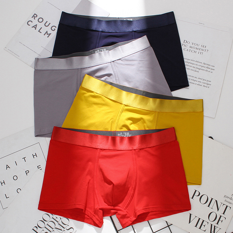 Manufactroy OEM ODM High Quality Custom Men's briefs plain cotton boxer Underwear Stylish Printed Underwear For Cool Man