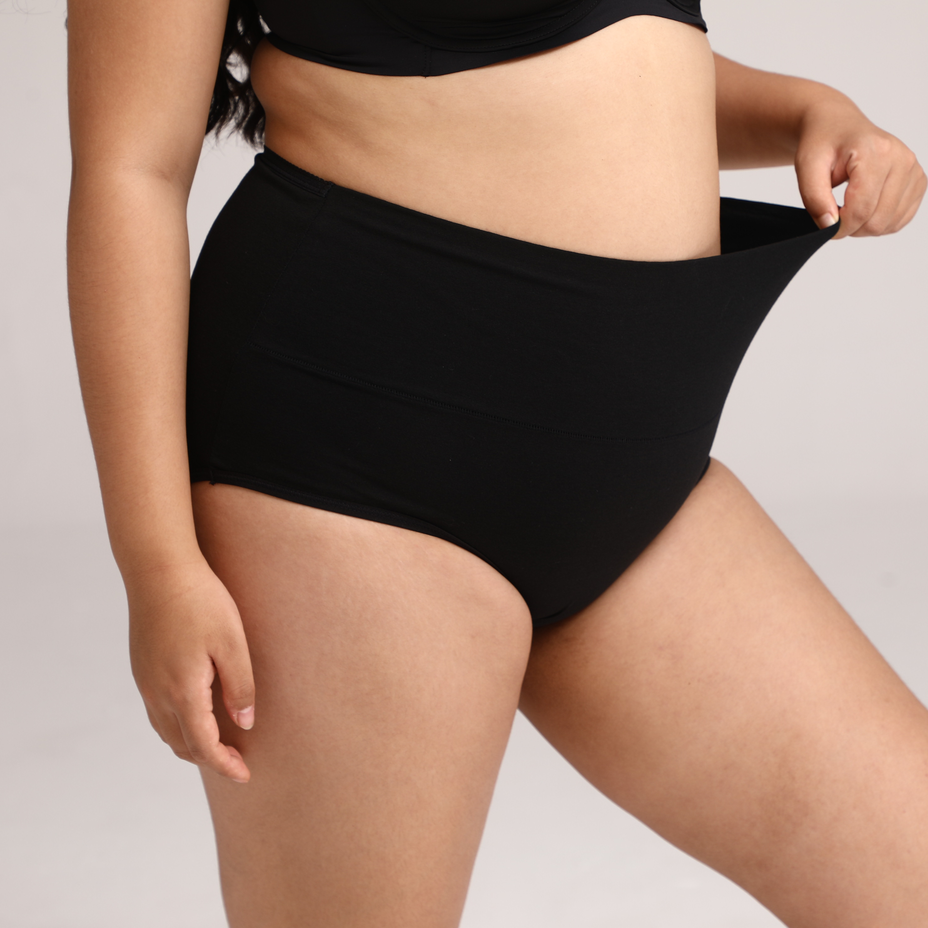 Women's Plus Size Panties M-7XL High Waist Modal Cotton Panties Tummy Control Underwear