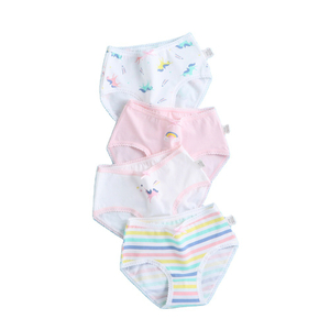 Wholesale New 4pcs Teenage Panties Underpants Young Girl Briefs Comfortable Cotton Pink Panties/girls panties