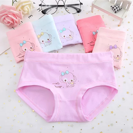 High Quality cotton underwear children underwear girl school kids underwear for wholesale panties briefs