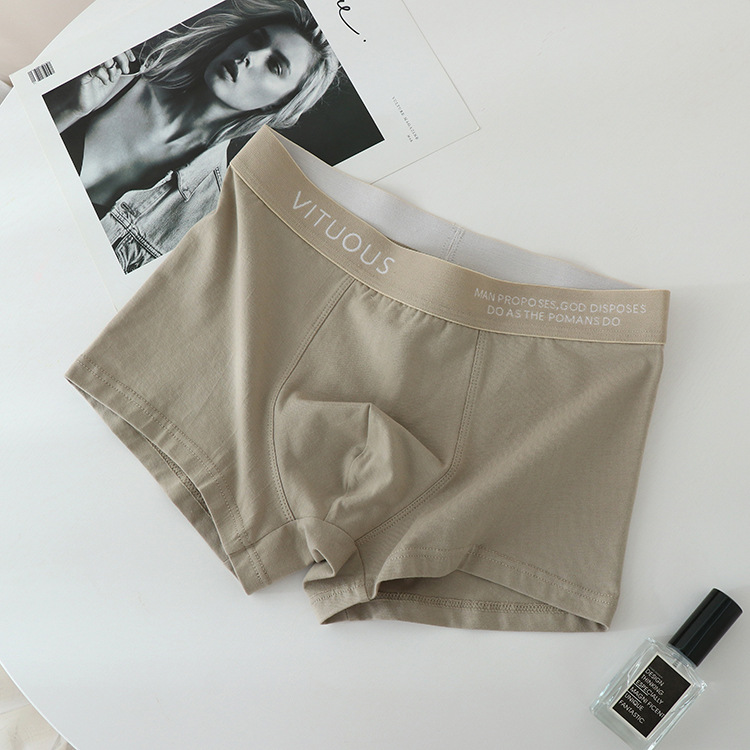 Custom breathable plus size comfortable Cotton boxer para hombres briefs men underwear boxer