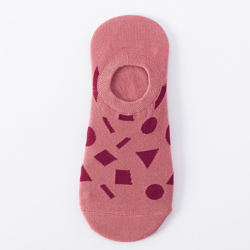 Colorful ladies men summer thin anti slip breathable cotton invisible no show low cut socks for men women