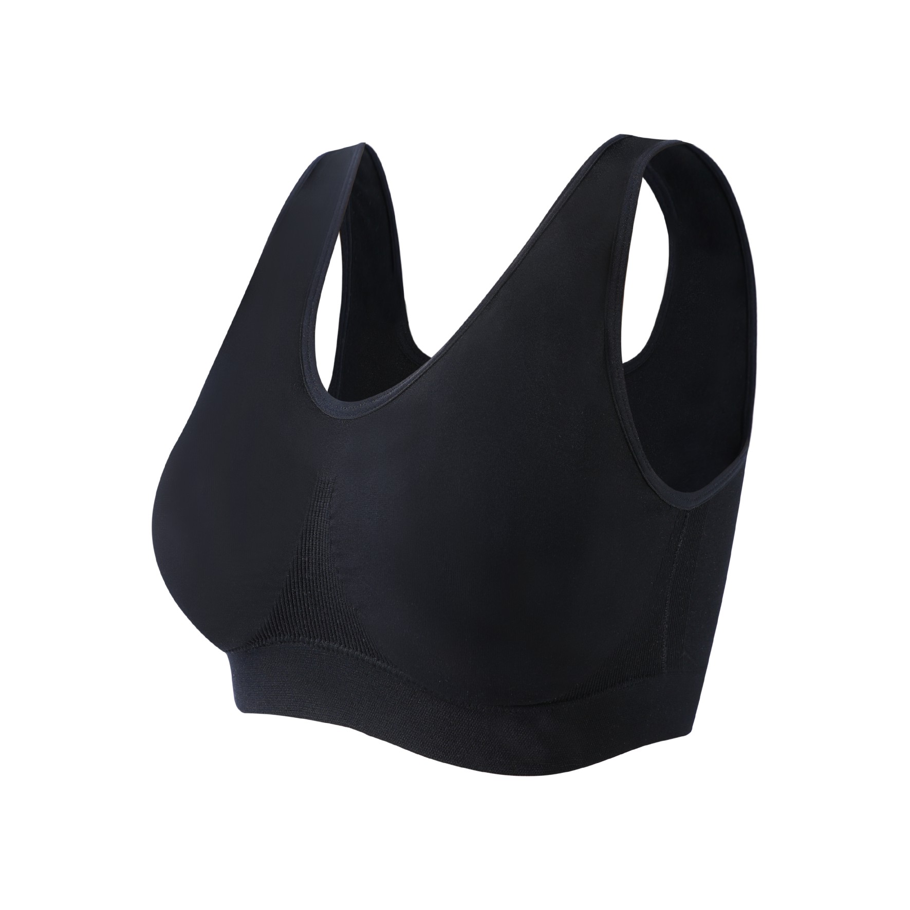 Trackless Comfortable Broad Shoulder Belt Large Sports Breathable Underwear Sports Fitness Vest High Impact Women Yoga Bra
