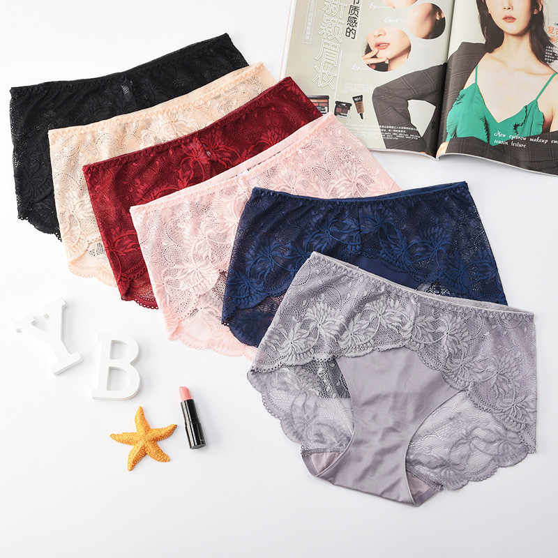 Women Sexy Lace Panties Underwear Briefs Low Waist seamless pantie