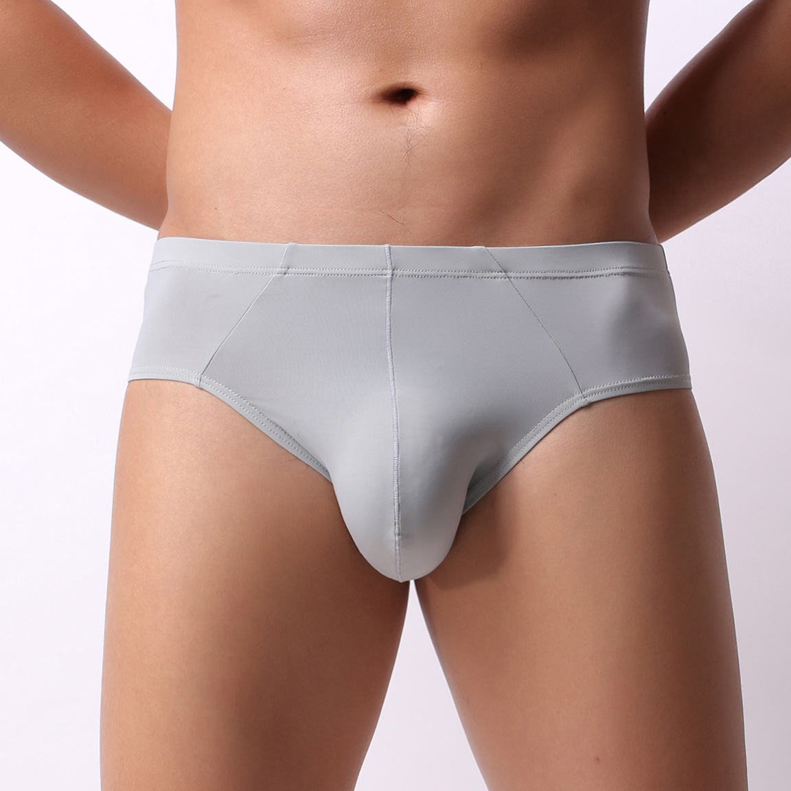 Top Selling Mens Underwear Low Rise Bikini Briefs Solid Stretch Cotton nylon spandex Panty
