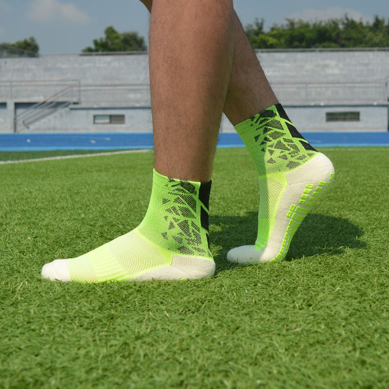 High Quality Sports Non-slip Grip Football Socks Non Anti Slip Crew Knee High Breathable Soccer Socks