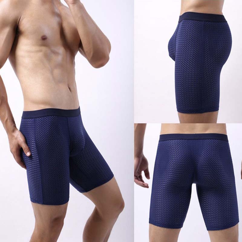 Natural Feelings Boxer Briefs Mens Underwear Pack Soft Cotton Open Fly Underwear mesh breathable men's briefs