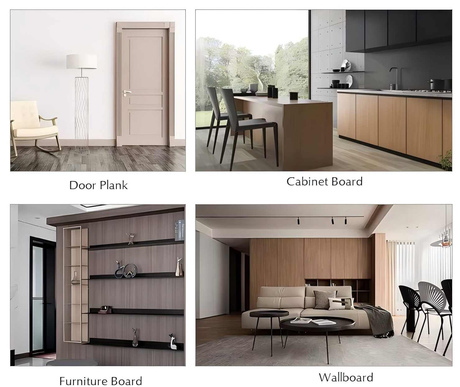 Applications of Wood Grain PVC Decorative Film Toepassingen van decoratieve PVC-folie met houtnerf