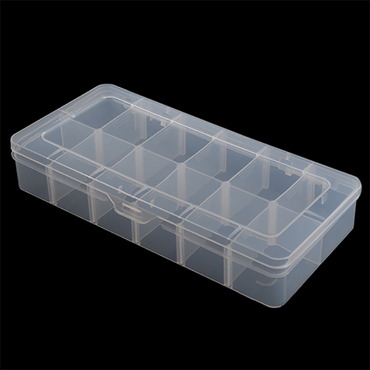 12 Grid Plastic Organizer Box 26.3x12.6x4.6cm